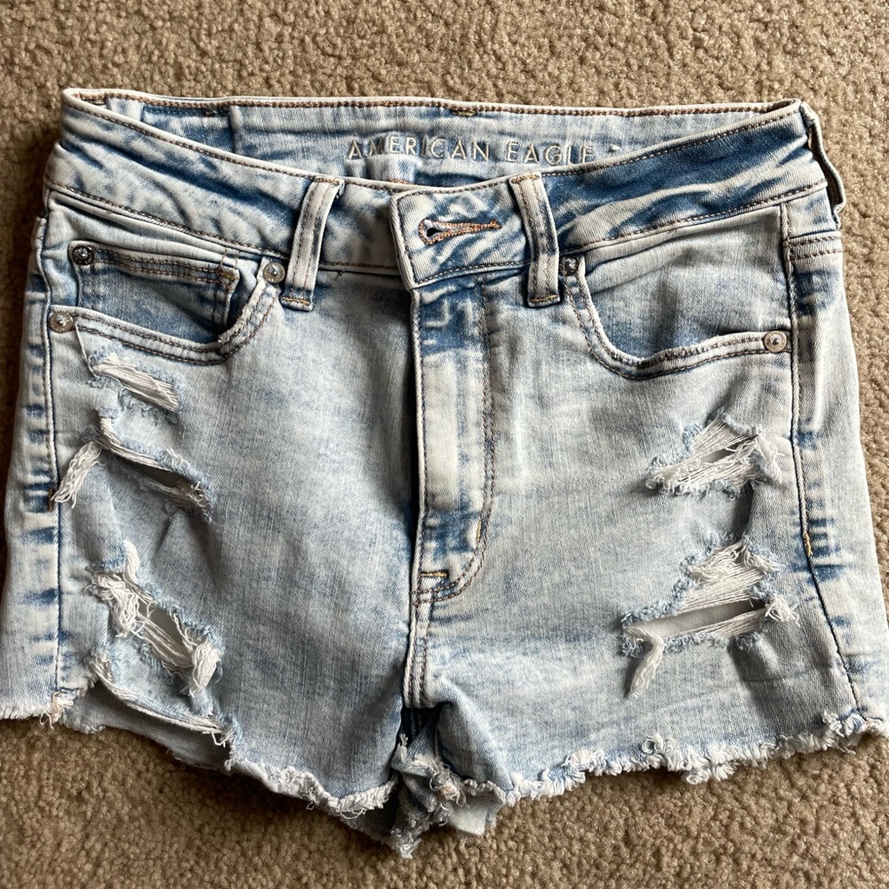 American Eagle Hi-Rise Shortie Shorts